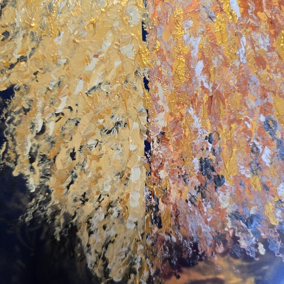 HANDCRAFTED Santa Clause Painting HANDMADE Holiday Art HANDPAINTED Wall Decor - Picture 7 of 17